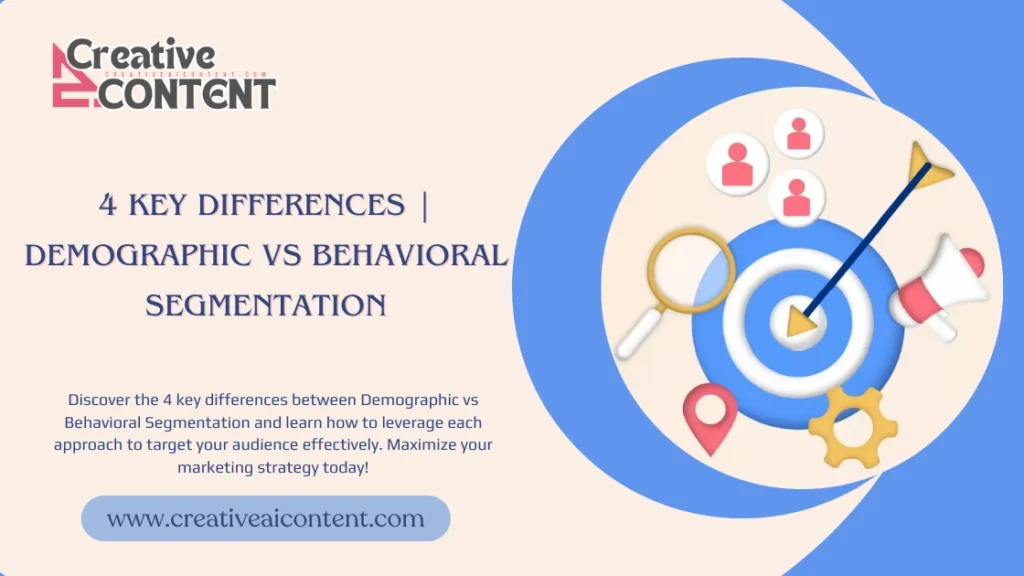 4 Key Differences | Demographic vs Behavioral Segmentation